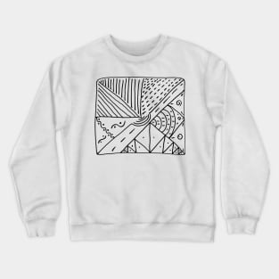 The painting of a map Crewneck Sweatshirt